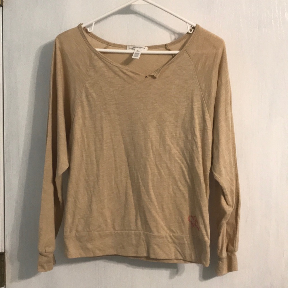 Tan comfy blouse
